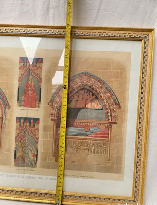 Lámina Dean de Ávila Antiguo Marco Dorado