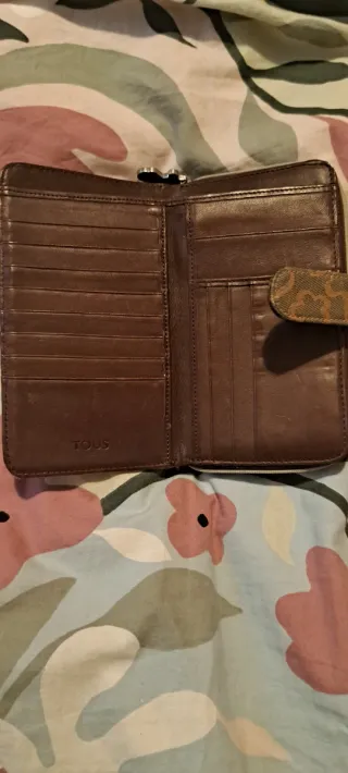 Cartera Tous auténtica beige y marrón
