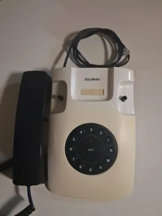 Telemax Telefono Vintage Beige/Nero