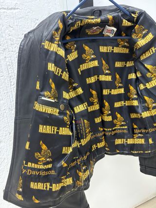 Chaqueta Cuero Harley-Davidson Vintage Negra