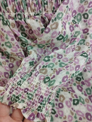 Vestido niña estampado gasa MAYORAL talla 10