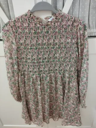 Vestido niña estampado gasa MAYORAL talla 10