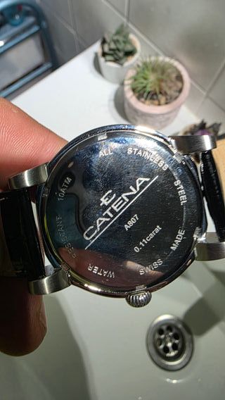Reloj Catena Negro y Plateado