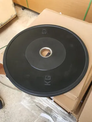 Disco Bumper Negro 2x 5kg