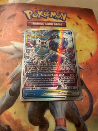 Blastoise y Piplup GX RELEVOS Carta Pokémon