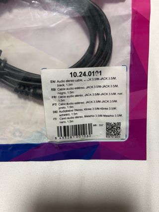 Cable Audio Estéreo Nano Cable 1.5m
