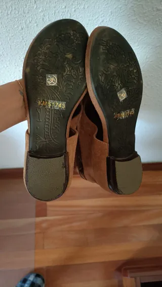 Sandalias boho beige/marrón