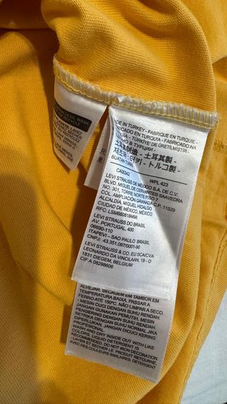LEVIS CAMISETA RELAXED AMARILLA HOMBRE XL