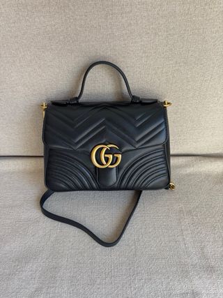 Bolso Gucci Marmont Negro Dorado