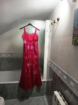Vestido de fiesta rosa/rojo