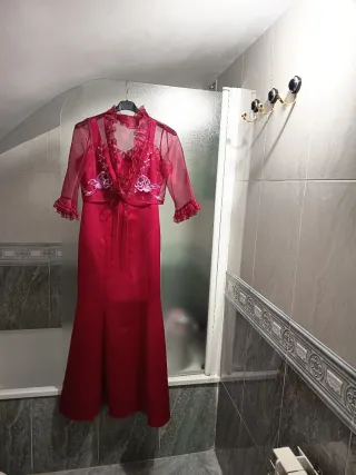 Vestido de fiesta rosa/rojo