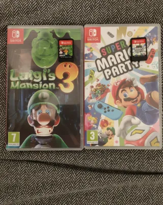 Lote Luigi's Mansion 3 y Super Mario Party Switch