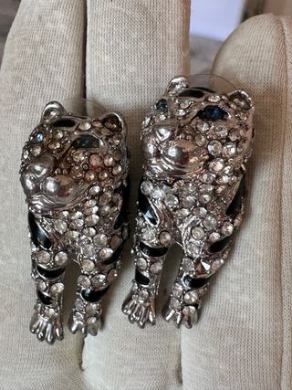 Orecchini Vintage Leopardo Swarovski