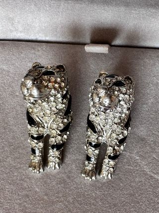 Orecchini Vintage Leopardo Swarovski