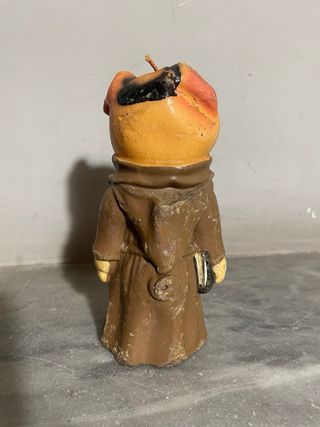 Candela vintage maiale candela vestito da frate