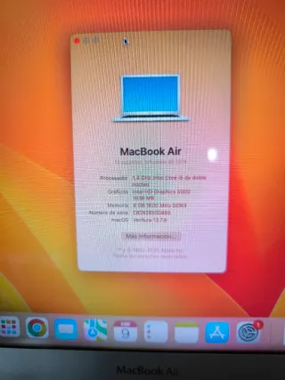 MacBook Air 2014 Plata