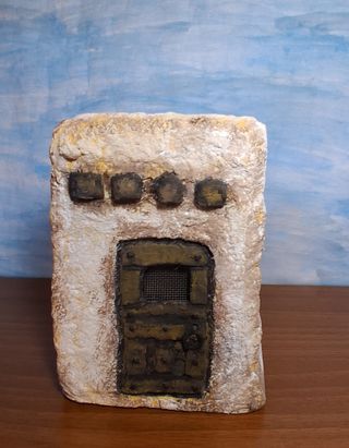 Casita Hebrea para pesebre Belén misterio  Navidad