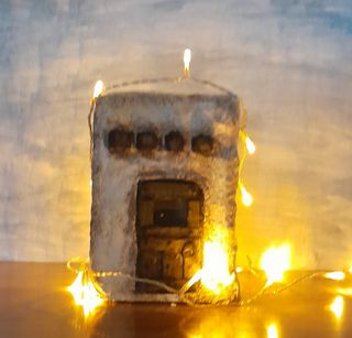 Casita Hebrea para pesebre Belén misterio  Navidad