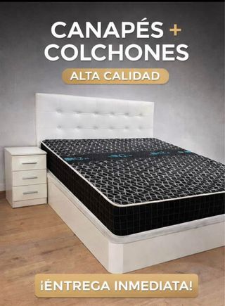 Sofá modular negro piel