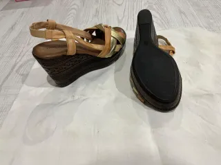 Sandalias Mar&Maria Fiesta Marrón y Dorado