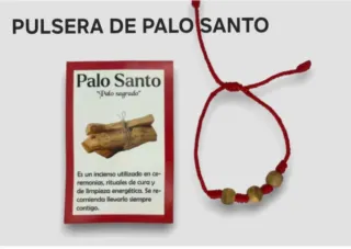 Pulsera Palo Santo con cuentas de madera