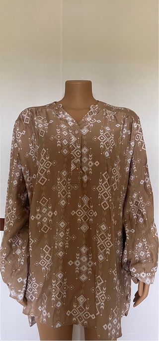 Blusa mujer estampado geométrico