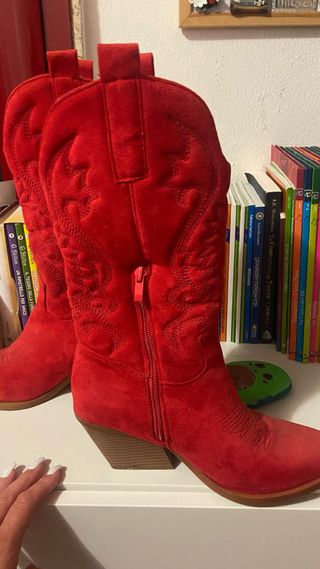 Stivali Camperos Rossi Donna Tg. 40