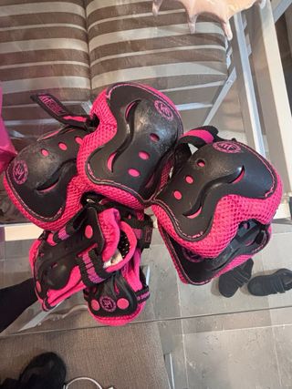 Patines en línea con mochila y protecciones