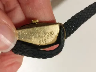 Reloj de pulsera antiguo laminado en oro art deco