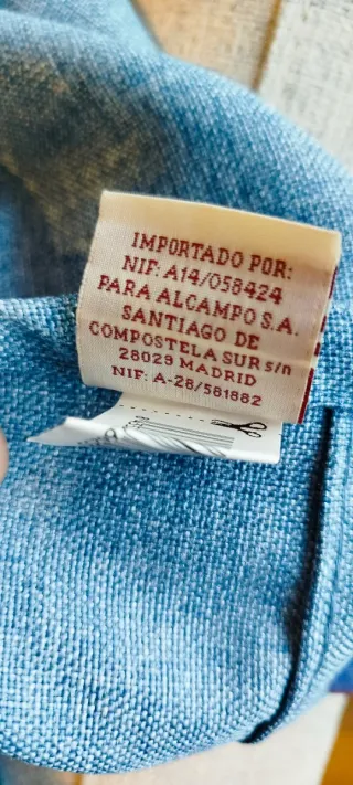 2 Cortinas Azules Semi-Opacas