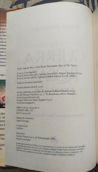 Saga "La guerra de las Dos Rosas". Conn Iggulden.