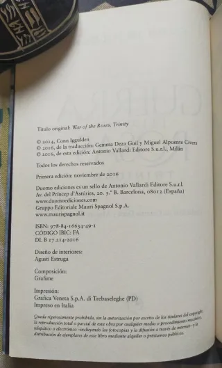 Saga "La guerra de las Dos Rosas". Conn Iggulden.