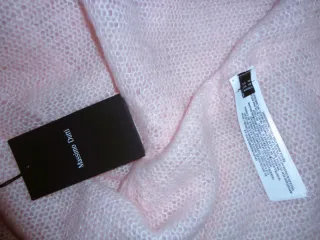 Casaco Massimo Dutti malha fina rendilhado rosa