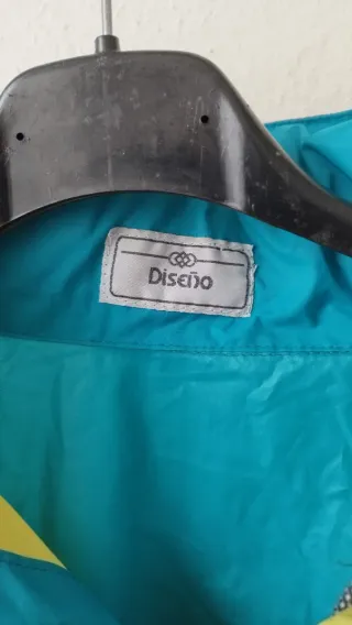 Chaqueta Retro Morada, Turquesa y Amarilla