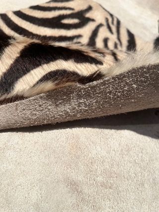 Alfombra Zara Home Piel Vaca Cebra