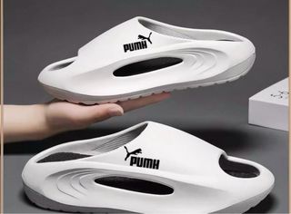 Chanclas Puma Blancas y Rojas