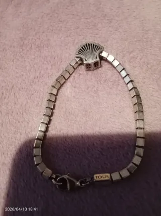 Pulsera Tous Plata Ley con Chams