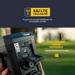 Cámara Seguridad Vosker V150 Solar 4G LTE