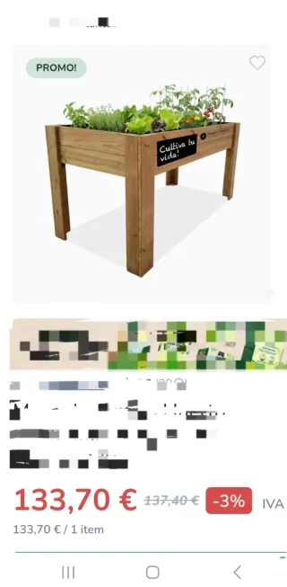 Mesa de cultivo de madera