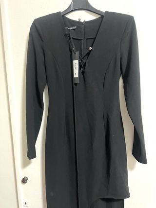 Annarita N Vestito Nero Lungo