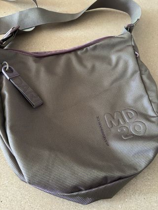 Borsa tracolla Mandarina Duck grigia cangiante