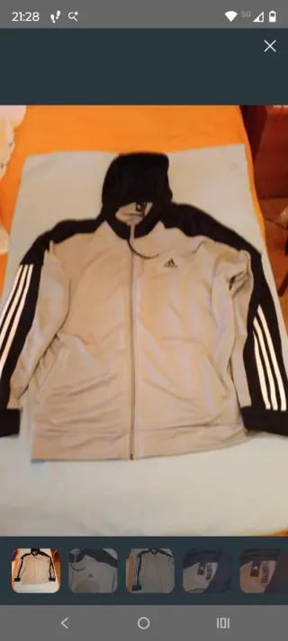 Sudadera Adidas con capucha XXL Hombre