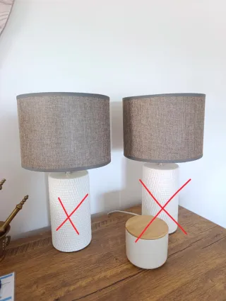 2 pantallas por 15€ para lamparas. SOLO PANTALLAS.