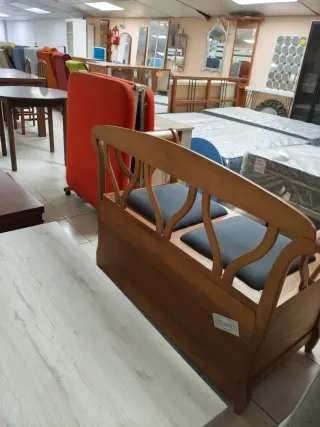 Mueble cama - Banco de madera con cama