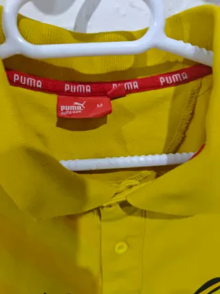 Polo Puma Amarillo Talla M Logo Grande