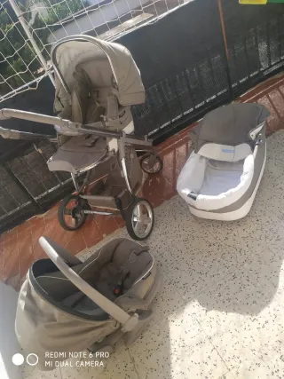 Carro de bebé 3 piezas: Silla, Capazo y Maxicosi