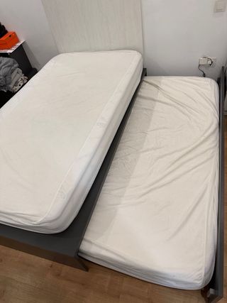 Cama nido 105+90 con zapatero extraible Cabecero