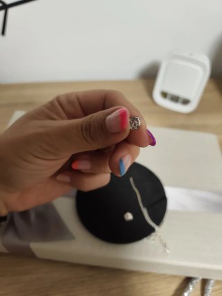 Gargantilla y pendientes de plata
