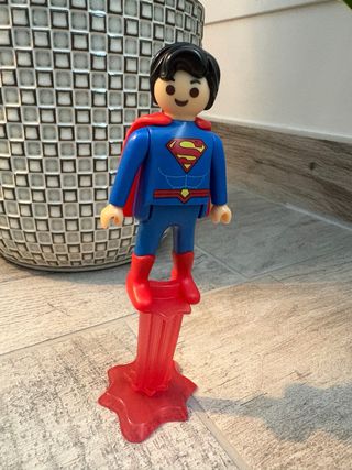 Superman Playmobil con base