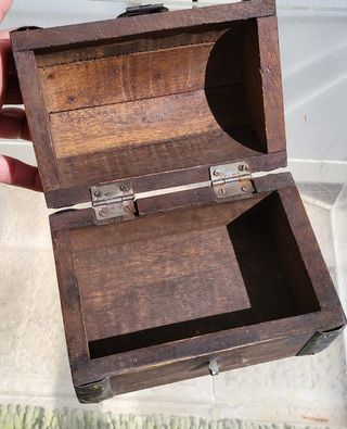 Caja Cofre Madera Estilo Castellano Vintage